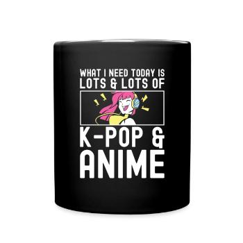 Anime & K-Pop Musique Kpop Manga Japonais Otaku - Mug uni - noir - Devant