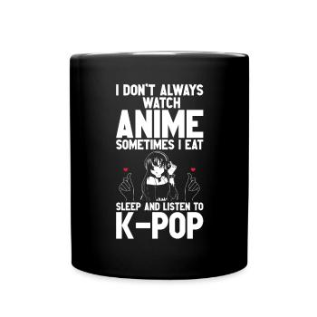 Anime & K-Pop Musique Kpop Manga Japonais Otaku - Mug uni - noir - Devant