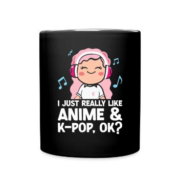 Anime & K-Pop Musique Kpop Manga Japonais Otaku - Mug uni - noir - Devant