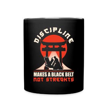 Brazilian Jiu Jitsu MMA Bjj Hugger - Tasse einfarbig - Schwarz - Vorne