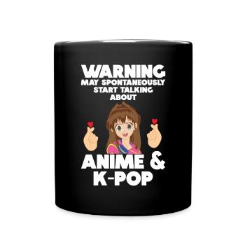 Anime & K-Pop Musique Kpop Manga Japonais Otaku - Mug uni - noir - Devant