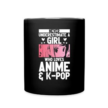 Anime & K-Pop Musique Kpop Manga Japonais Otaku - Mug uni - noir - Devant