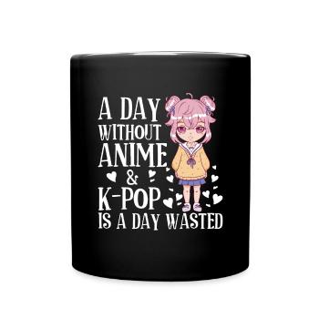 Anime & K-Pop Musique Kpop Manga Japonais Otaku - Mug uni - noir - Devant