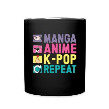 Anime & K-Pop Musique Kpop Manga Japonais Otaku - Mug uni - noir - Devant