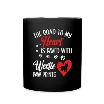 West Highland White Terrier Westie - Mug uni - noir - Devant