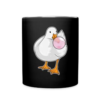 Ente Kaugummi - Tasse einfarbig - Schwarz - Vorne