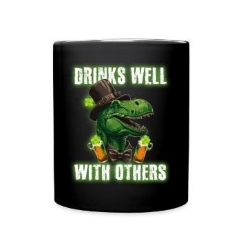 St Paddys St Patricksday St Patrick Day - Tasse einfarbig - Schwarz - Vorne