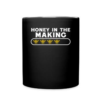 Beekeeper Honey In The Making Honey Bee Beekeeping - Full Colour Mug - black - Front