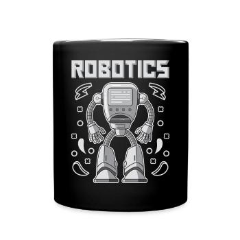 Robotics For Robotic Engineers - Full Colour Mug - black - Front