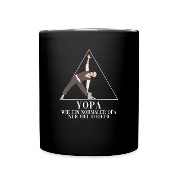 Yopa like a normal grandpa only much cooler - Full Colour Mug - black - Front