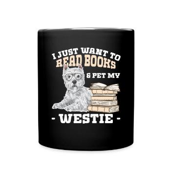 West Highland White Terrier Westie - Mug uni - noir - Devant