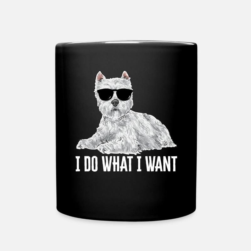 West Highland White Terrier Westie - Mug uni - noir