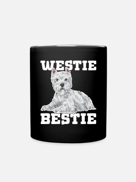 West Highland White Terrier Westie - Mug uni - noir