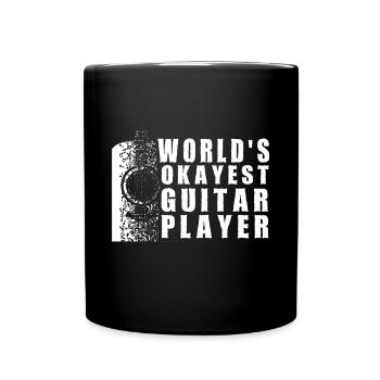 Gitarre Musik Gitarisst Gitarren Spruch - Tasse einfarbig - Schwarz - Vorne