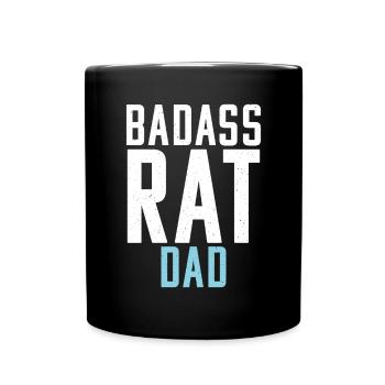Rattenbesitzer Geschenk Ratten Liebhaber - Tasse einfarbig - Schwarz - Vorne