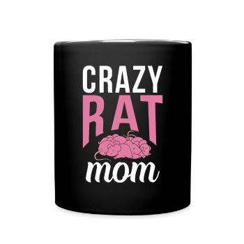 Rattenbesitzer Geschenk Ratten Liebhaber - Tasse einfarbig - Schwarz - Vorne