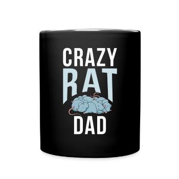 Rattenbesitzer Geschenk Ratten Liebhaber - Tasse einfarbig - Schwarz - Vorne