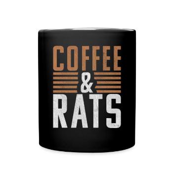 Rat Owner Gift Rats Lover - Full Colour Mug - black - Front