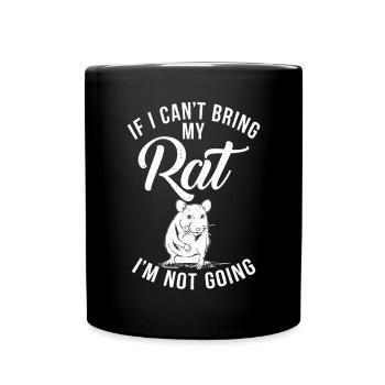 Rat Owner Gift Rats Lover - Full Colour Mug - black - Front