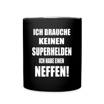 Neffe Geburtstag - Tasse einfarbig - Schwarz - Vorne