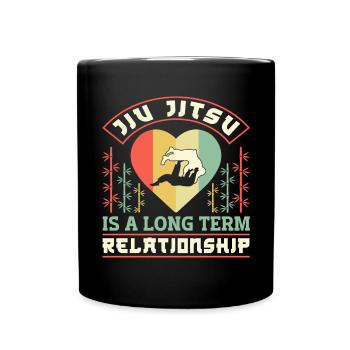 Brazilian Jiu Jitsu MMA Bjj Hugger - Tasse einfarbig - Schwarz - Vorne