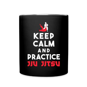 Brazilian Jiu Jitsu MMA Bjj Hugger - Tasse einfarbig - Schwarz - Vorne
