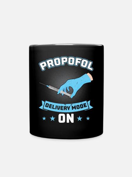 Propofol Delivery Mode On - Anesthesiologist - Tasse einfarbig - Schwarz