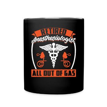 Anesthésiste à la retraite - All Out Of Gas - Mug uni - noir - Devant