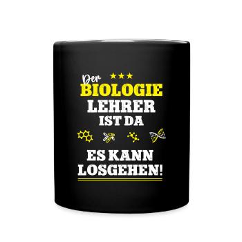 Lehrer Biologie Biolehrer Biologielehrer Biologist - Tasse einfarbig - Schwarz - Vorne