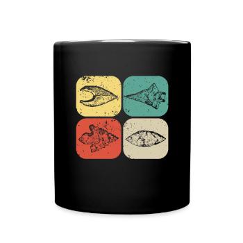 Arrowhead Hunting Artifacts Archery - Full Colour Mug - black - Front