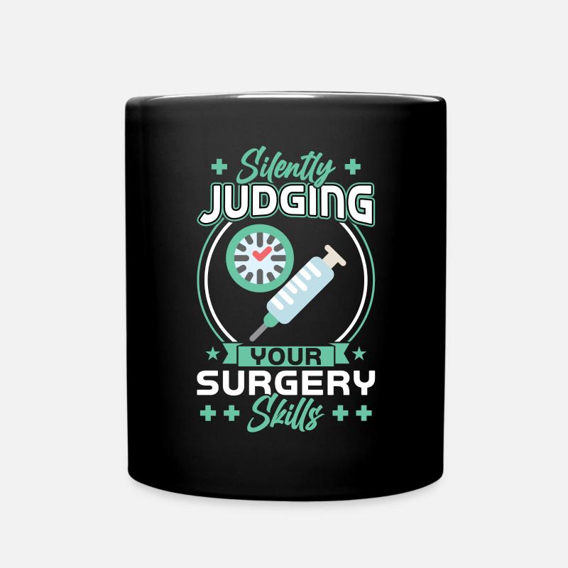 Juger silencieusement vos compétences chirurgicales - Mug uni - noir