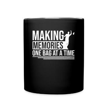 Cornhole Player Blind Hole - Funny Cornhole - Full Colour Mug - black - Front