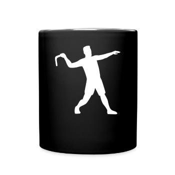 Bumerang Werfen Sportbumerang Werfer Geschenk - Tasse einfarbig - Schwarz - Vorne