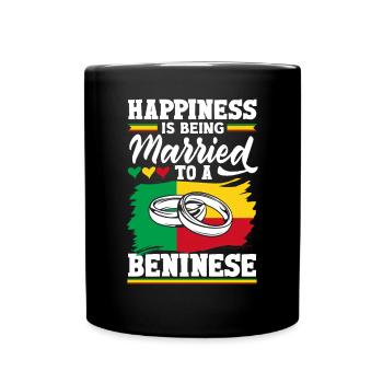 Béninois Bénin Drapeau Béninois Citation - Mug uni - noir - Devant