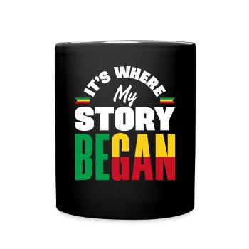 Béninois Bénin Drapeau Béninois Citation - Mug uni - noir - Devant