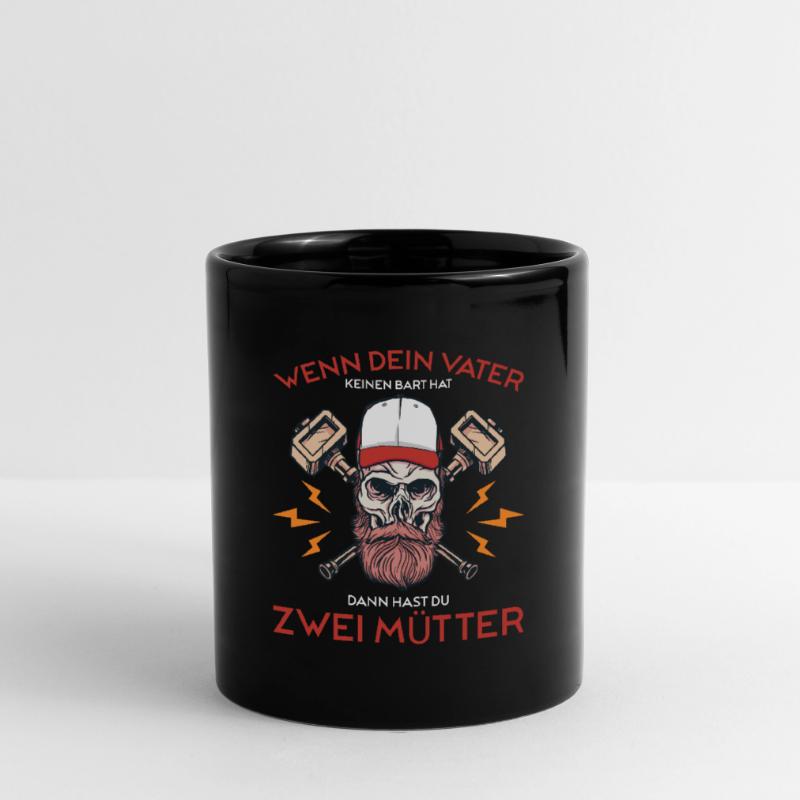 Bart Bartträger Vollbart Schnauzer Männer Geschenk Tasse einfarbig