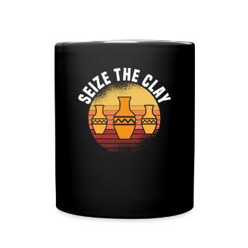 Poterie Argile Cours de poterie Poterie Getöpfert - Mug uni - noir - Devant