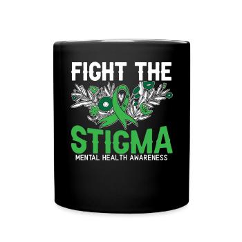 Combattre la stigmatisation Sensibilisation à la santé mentale - Mug uni - noir - Devant