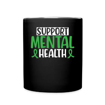 Prévention du suicide Sensibilisation à la santé mentale - Mug uni - noir - Devant