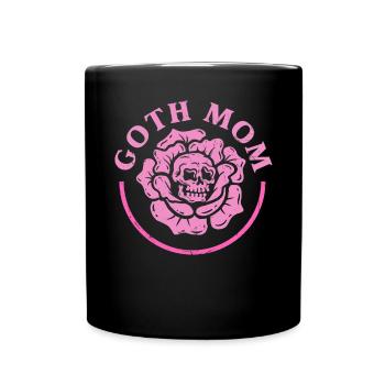 Goth Mom Dark Gothic Skeleton - Tasse einfarbig - Schwarz - Vorne