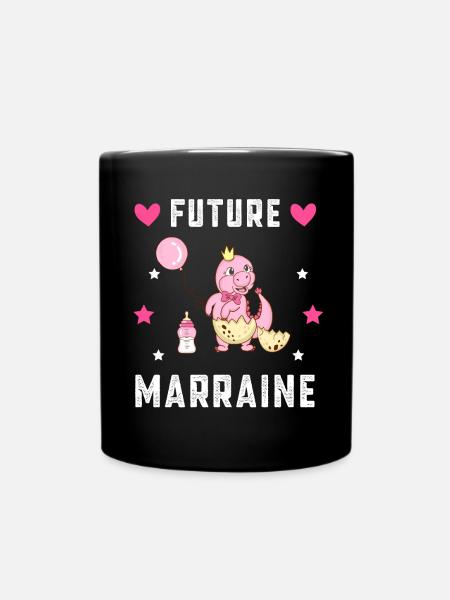 Future marraine dinosaure annonce grossesse - Mug uni - noir