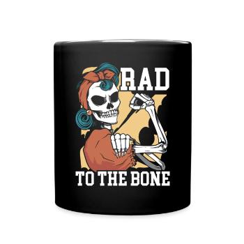 Rad To The Bone Rad Tech Radiologie-Radiologe - Tasse einfarbig - Schwarz - Vorne