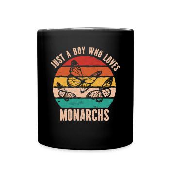 Monarque papillon monarque américain papillon monarque - Mug uni - noir - Devant