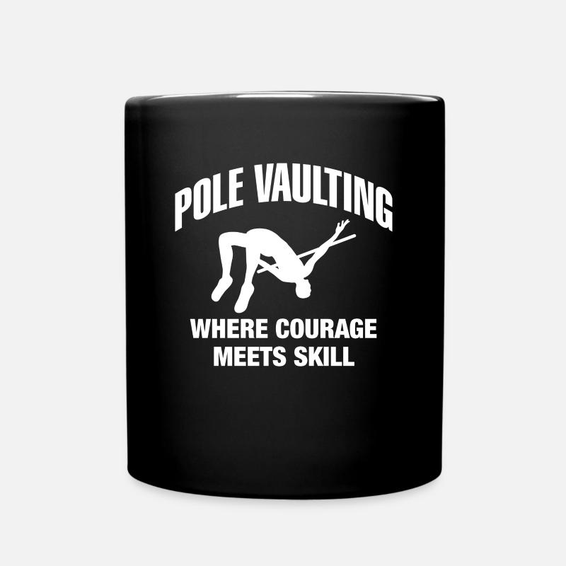 Pole Vaulting Shirt Gift Pole Vault Slogan - Full Colour Mug - black