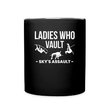 Ladies Who Vault Skys Assault - Full Colour Mug - black - Front