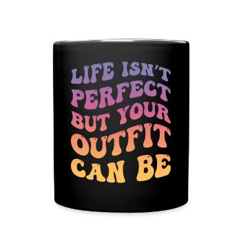 Coconut Girl Aesthetic - Tasse einfarbig - Schwarz - Vorne