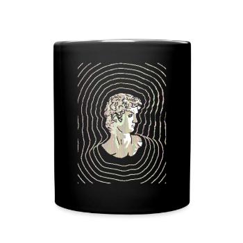 Cassette Futurism David Statue Retro Futurism - Full Colour Mug - black - Front