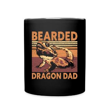 Bartagame - Tasse einfarbig - Schwarz - Vorne