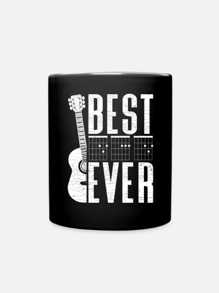 Gitarre Papa Gitarrist - Tasse einfarbig - Schwarz