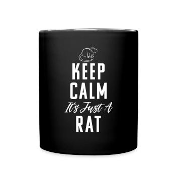 Rattenbesitzer Geschenk Ratten Liebhaber - Tasse einfarbig - Schwarz - Vorne